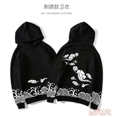 國潮新勢力 祥云印花嘻哈衛衣，定義秋日街頭風尚